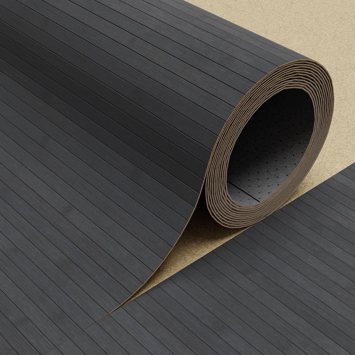 Bamboe Vloer - Parket Rol - Woonkamer Decoratie - Niet-slip Onderkant - 300x200 cm - Staal