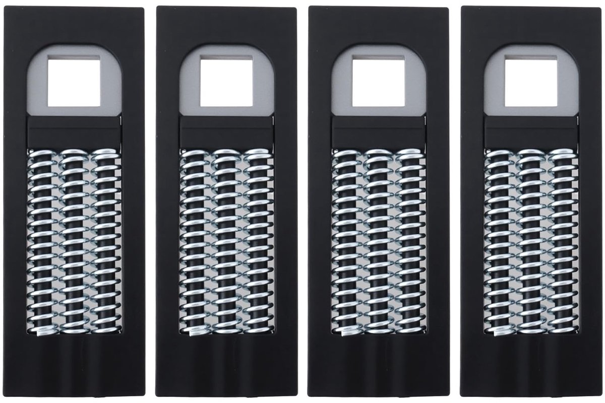 Dailygoods - Set van 4 Deurklink Veren voor uPVC Deurgrepen