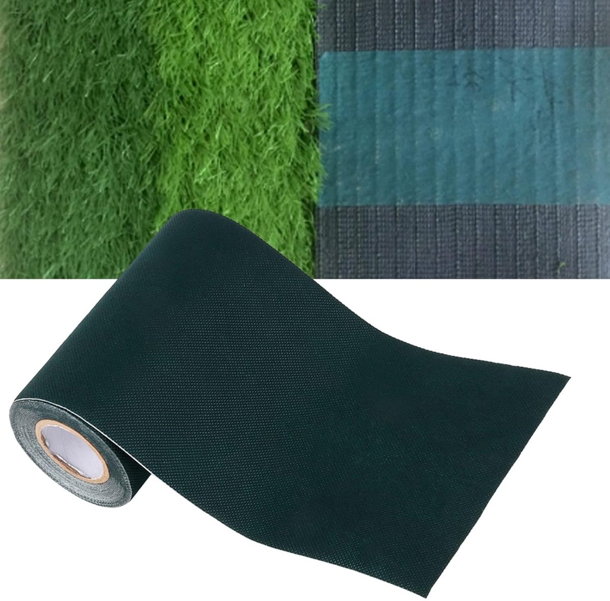 Kunstgras Voegband - Naadband Gazon - Gazon Aanleggen - Sterk Zelfklevend - 500 x 15 Cm - Groen