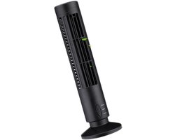 Torenventilator - Stille Koeler - Persoonlijke Koeling - Smart Voice Control - 10x10x34 cm - Zwart