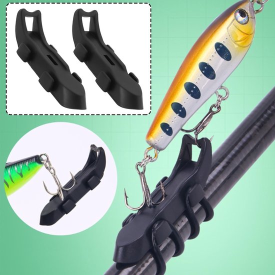 Dailygoods- Lijnbewaarders 4 Stuks - Dubbelgestreept - Compatibel met Tenkara Hengels - Hoge Duurzaamheid - Eenvoudig te Installeren - Antislip Bevestiging - Hengelaccessoires van Dailygoods — afbeelding 4