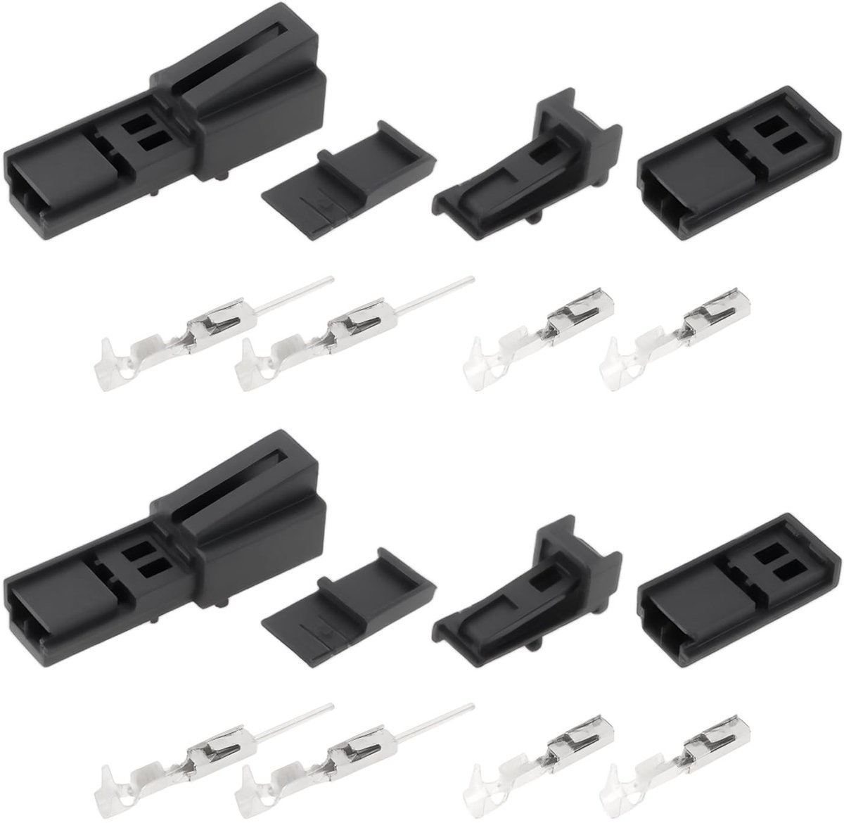 Dailygoods - 2 Sets 2-polige Koplampstekkers voor Auto's