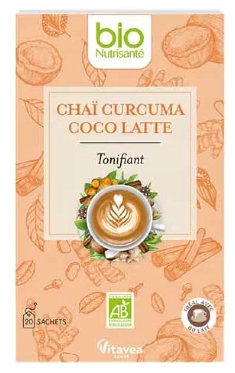 Vitavea Chaï Curcuma Coco Latte Bio 20 Sachets