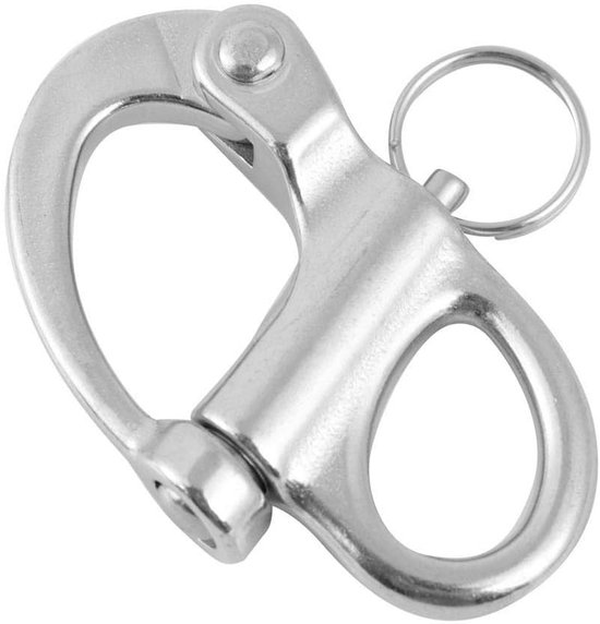 Dailygoods- Snap Shackle RVS - Quick Release - Halyard - Marine - Zeilboot - Eenvoudige installatie - Veilige werklast - Beugelhaak van Dailygoods — afbeelding 2