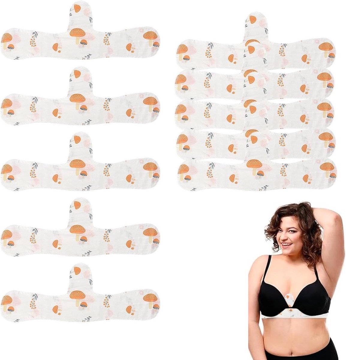 Zweetopvangers Bh - Beschermende Inzetstukken - Comfort Verhogend - Snel Absorberend - 10 Stuks - Wit