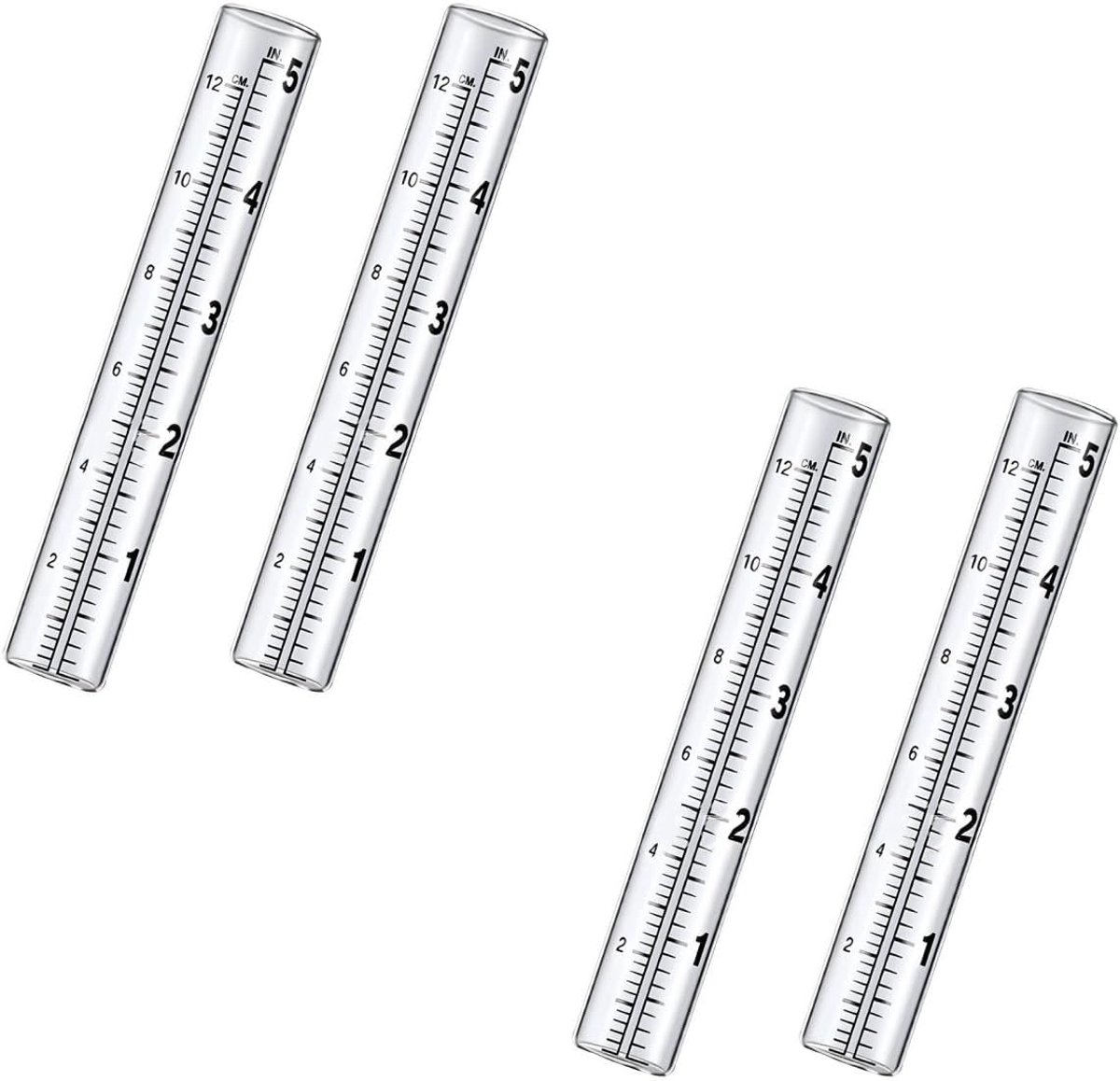 Regenmeter Buis - Vervangende Glasbuis - Tuin Natuurlijk Meten - Vorstbestendig Ontwerp - 127 cm Capaciteit - Transparant