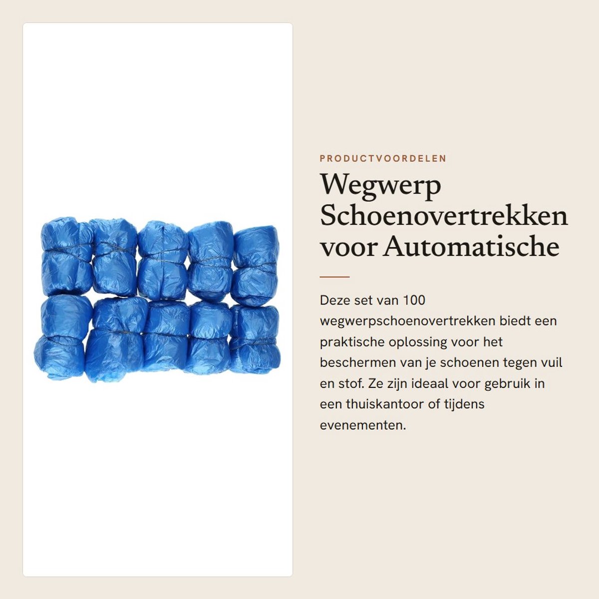 Dailygoods - Wegwerp Schoenovertrekken voor Automatische Schoenmachine