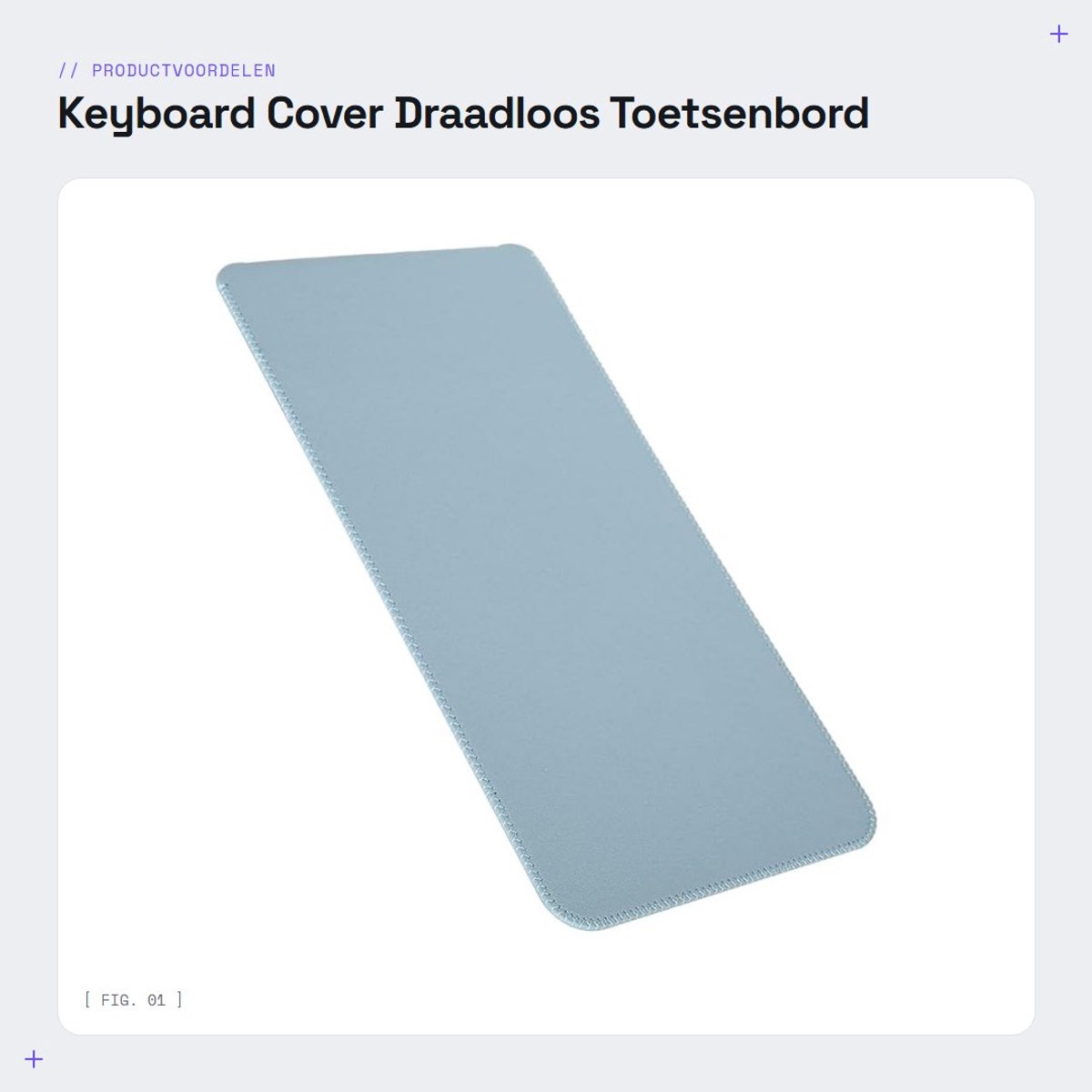 Dailygoods - Keyboard Cover - Draadloos Toetsenbord - Beschermcase van Kunstleer - Zwart - Toetsenbord Bescherming - Ideaal voor Thuisgebruik - Geschi...