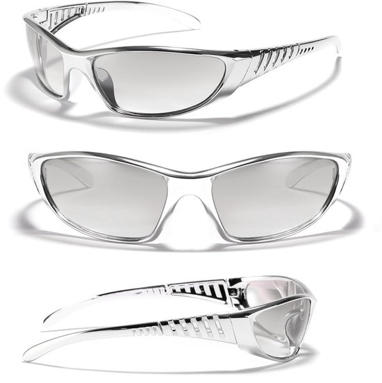Dailygoody - Zonnebril - UV400 Bescherming - Klassieke Stijl - Rechthoekige Vorm - Unisex Zomer Bril - Lichtgewicht en Hypoallergeen van Merkloos — afbeelding 5