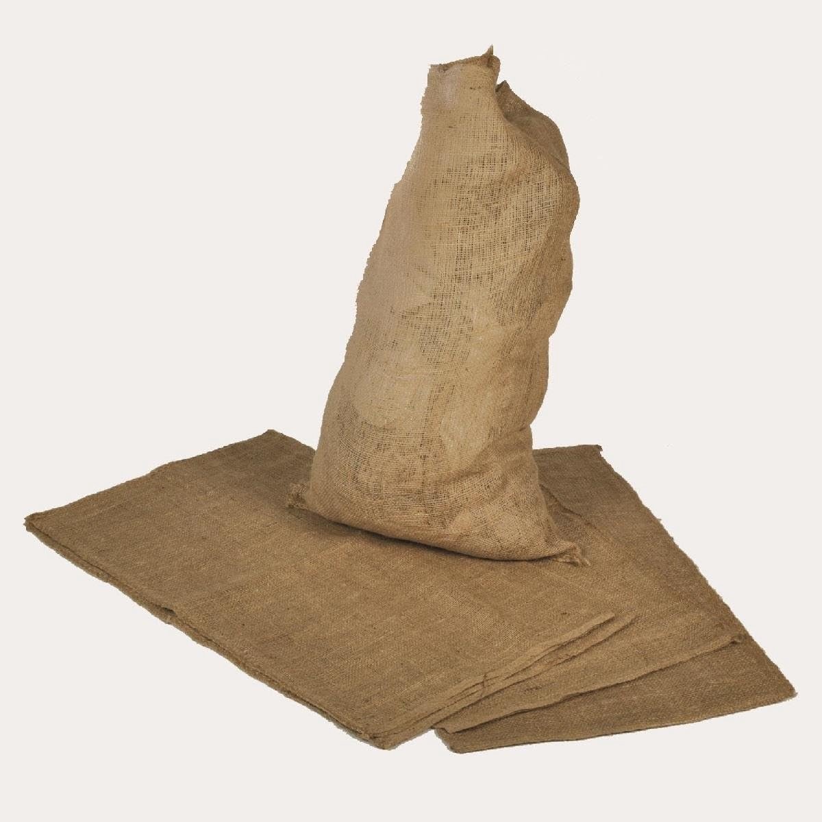 Jutezakken Set - Opslagzakken - Planten Beschermen - Ademend Natuurlijk Materiaal - 10 Stuks 65x135cm - Bruin