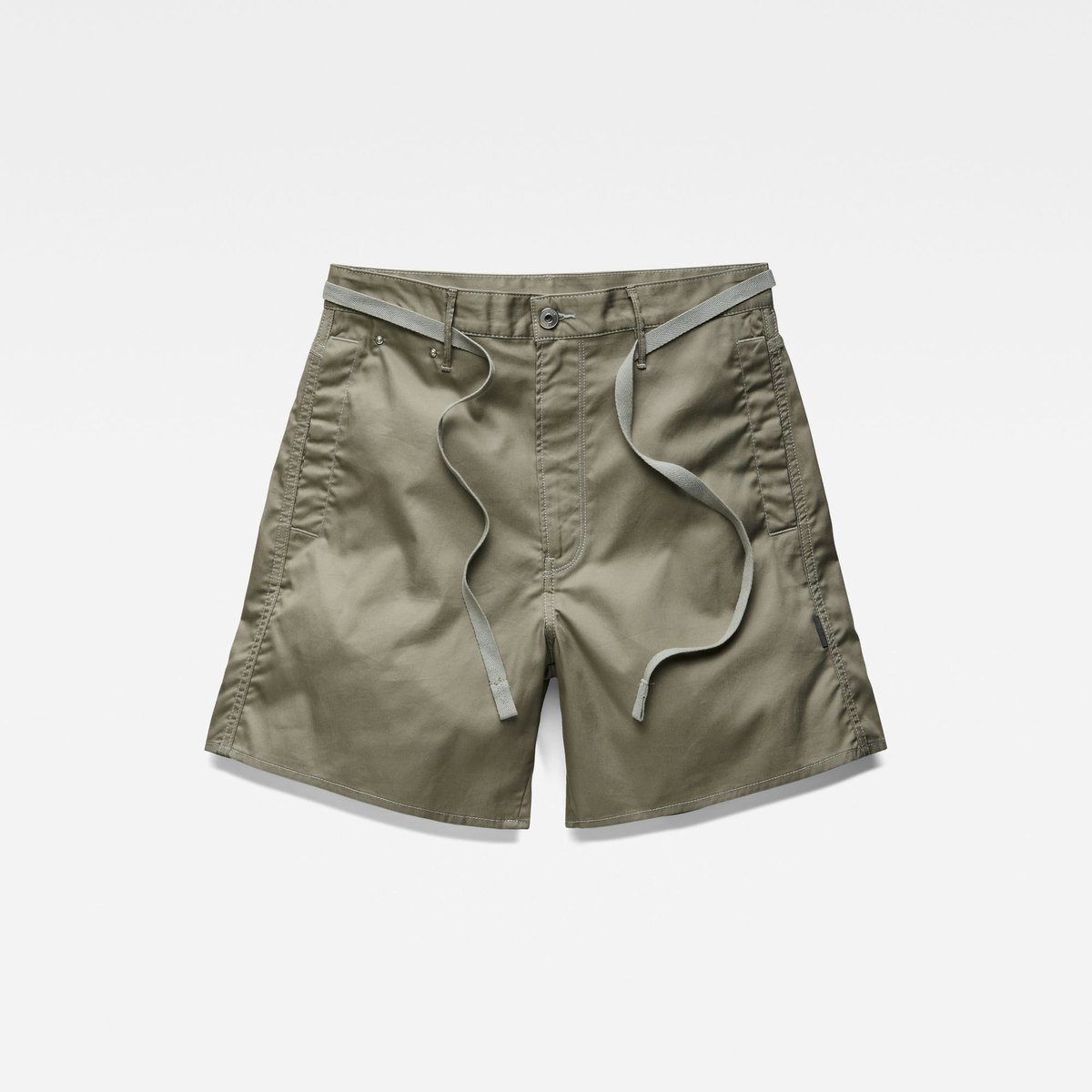 Merkloze Dames Short met Hoge Taille en Wijde Pasvorm Shamrock