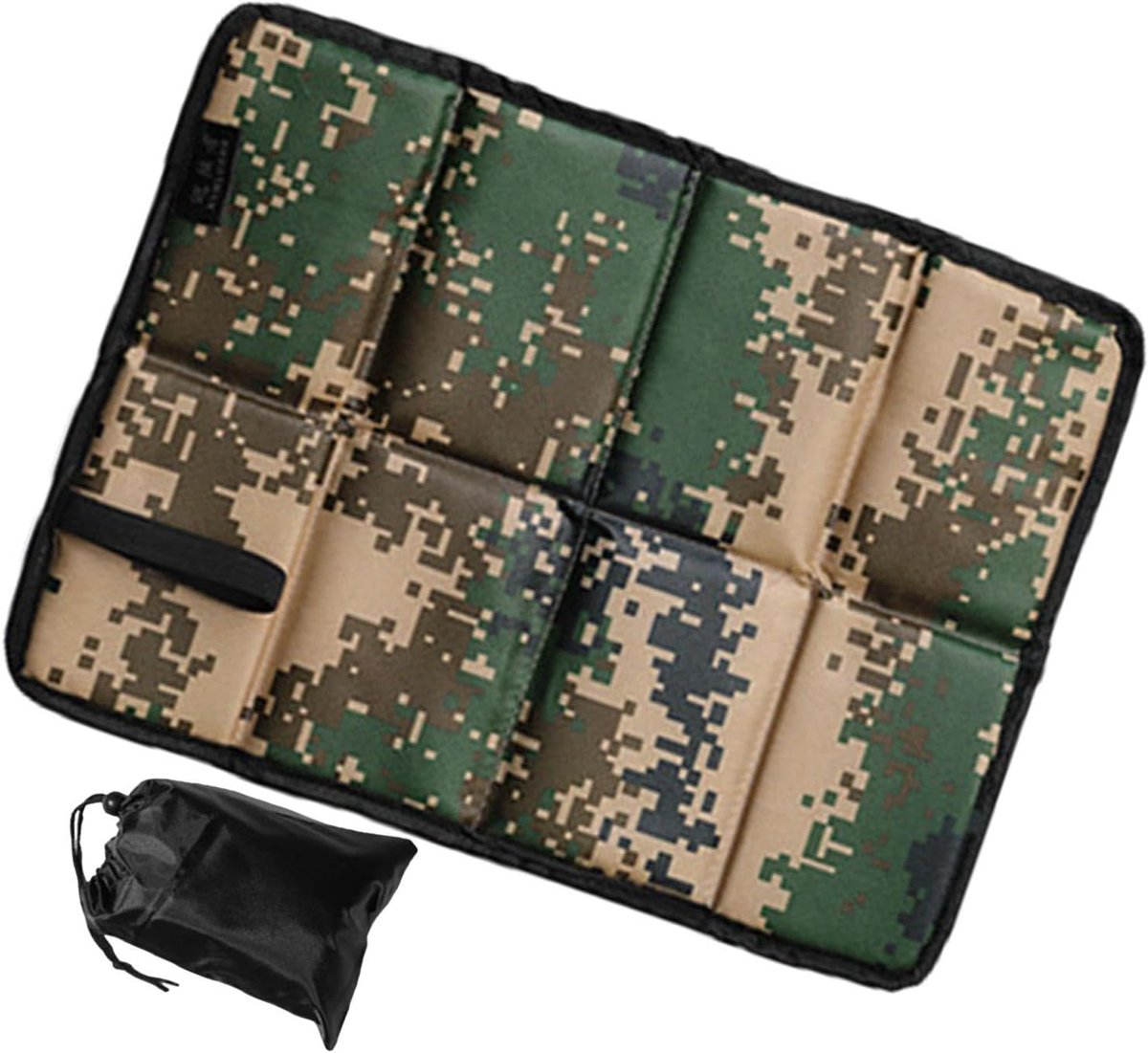 Zitkussen Outdoor - Kampeer kussen - Comfort Buiten - Waterdicht & Geïsoleerd - 34x44cm - Camouflage