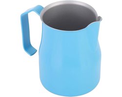 Koffiekan Roestvrijstaal - Melkopschuimer Kan - Latte Kunst Maken - Soepel Stromende Uitloop - 550 ml - Blauw