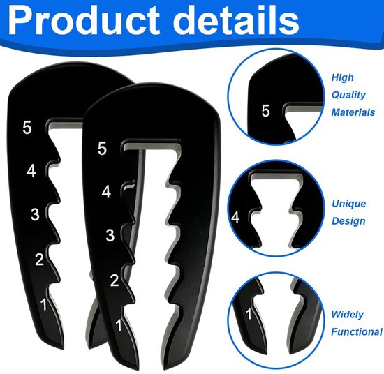 Solidchoice- Golf Tees Hoogte Tool - 2 Stuks - Hoogteverstelling - Golf Accessoires - Kunststof - Lichtgewicht en Duurzaam - Golfaccessoires van Solidchoice — afbeelding 4