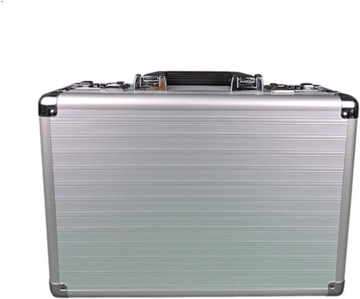 Kluis Koffer - Opbergbox - Documenten Opbergen - Combinatieslot Beveiliging - 36x24x11.5 cm - Zilver