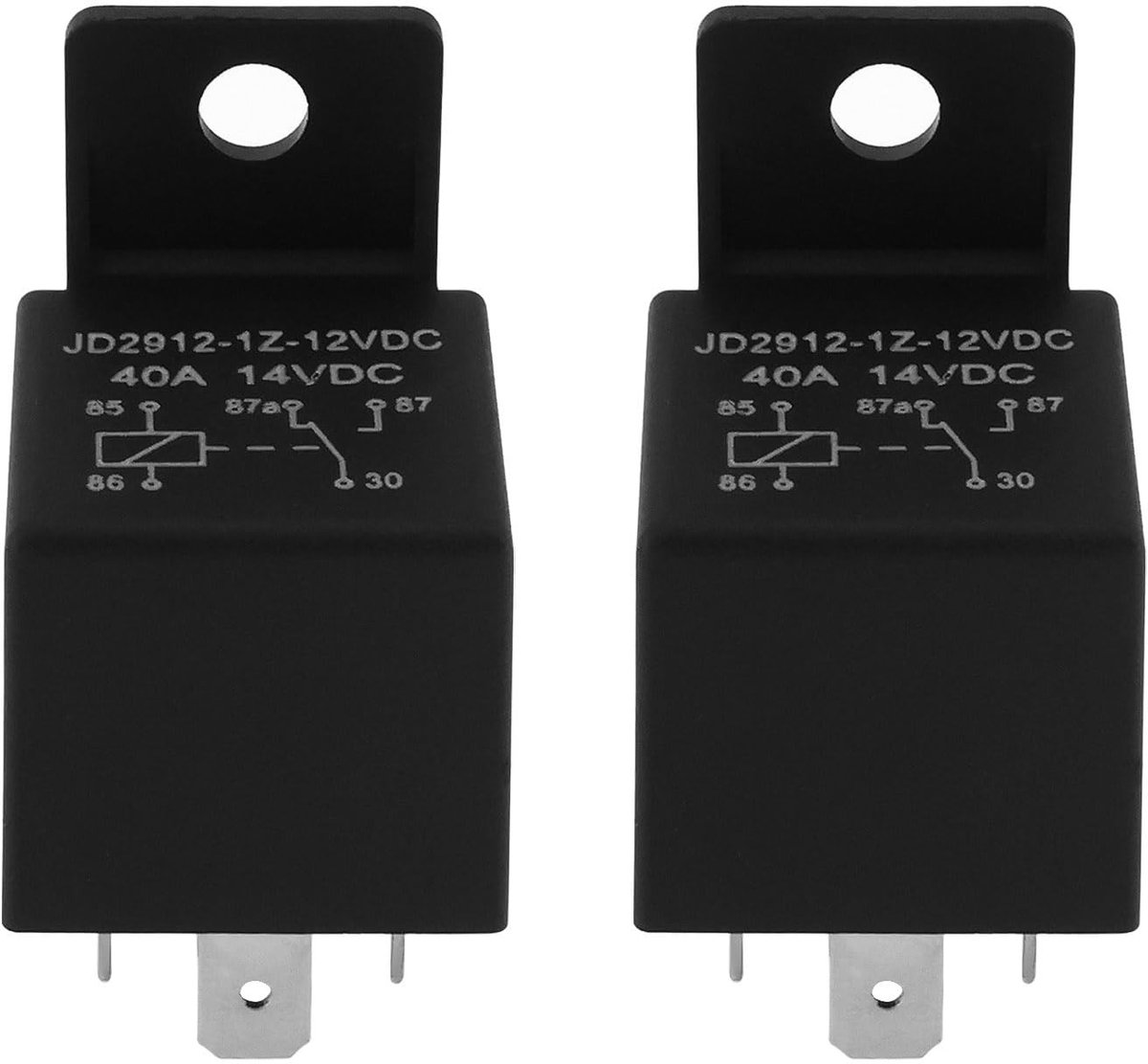 Dailygoods- Startrelais 2x 5-pins - Compatibel met Harley Davidson 1980-1993 - 12V DC - 40A draagkracht - OEM 31506-79B - Hoogwaardige kwaliteit - Relais