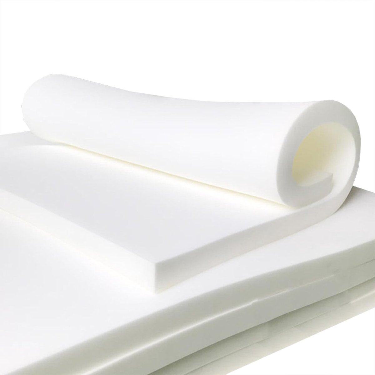 Stoelkussen Dik Schuim - Zitverhoger Comfort - Meubel Verbetering - Hoge Dichtheid - 160x50cm - Wit