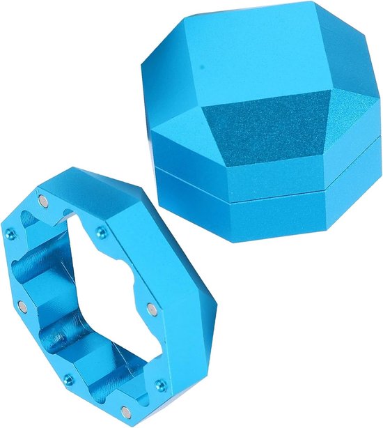 Biljart Krijthouder - Snooker Krijt Kubus - Biljart Accessoire - Sterke Magnetische Sluiting - 36x36x36mm - Blauw — afbeelding 4