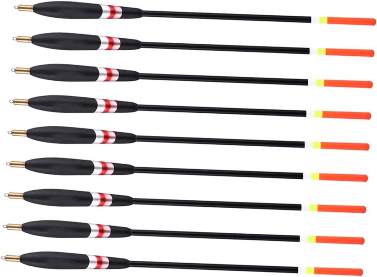 Visloodjes Set - Dobbers Vissport - Vissen op Steur - Verdikte Staart Zichtbaar - 26.5 cm - Multicolor