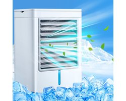 Mini Luchtkoeler – Draagbare Aircooler – Stil – 3 Snelheden – USB-C – Zwart/Wit