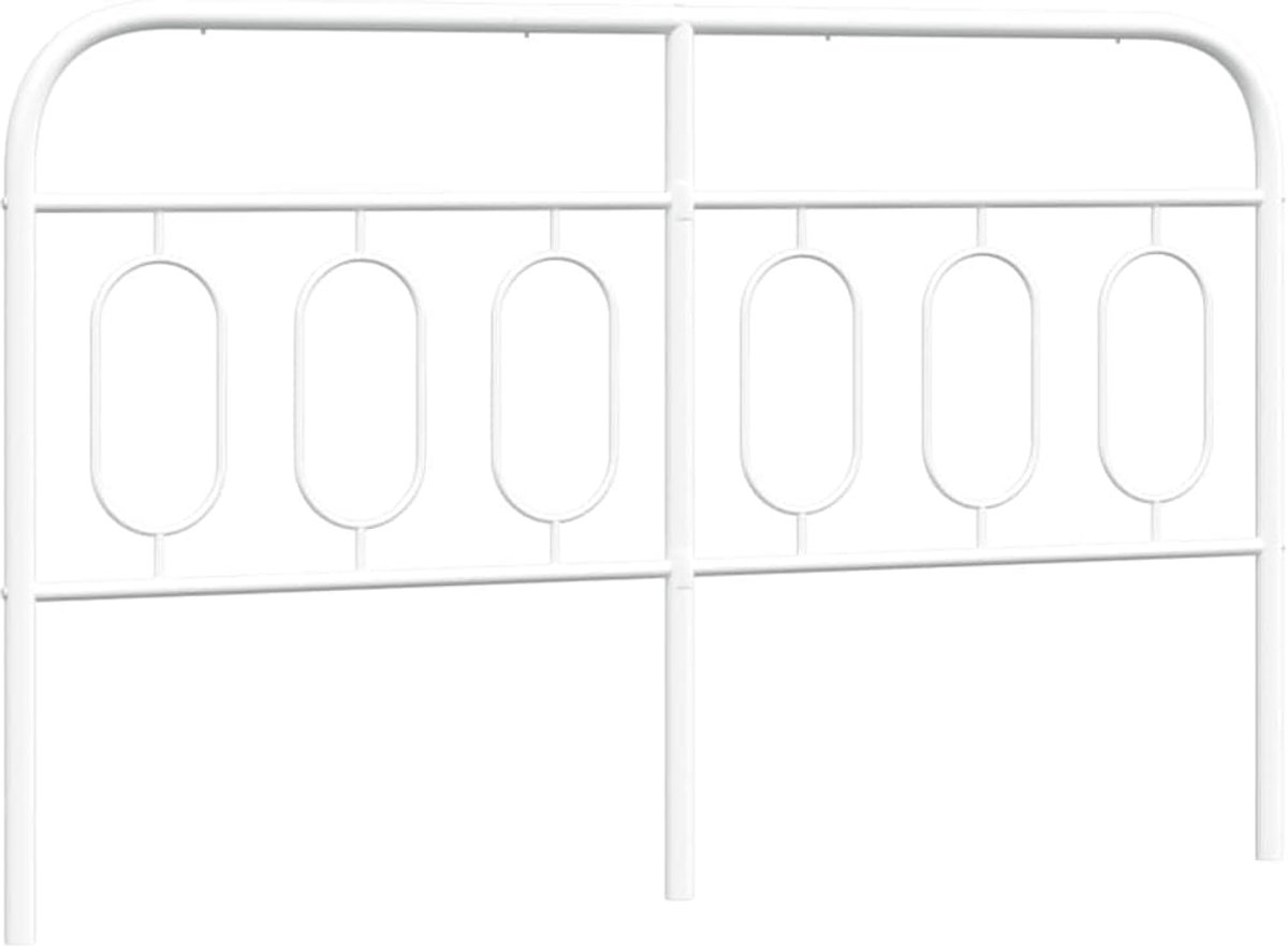 Hoofdbord - Bedhek - Slaapkamer Decoratie - Stabiel Stalen Frame - 100 cm - Wit