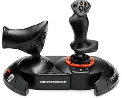 THRUSTMASTER T.FLIGHT HOTAS NEO ACE COMBAT 8 WINGS OF THEVE Edition - Flight joystick & throttle met vibratiefeedback - PS5, PS4, PC - Officieel gelicentieerde simulatiecontroller