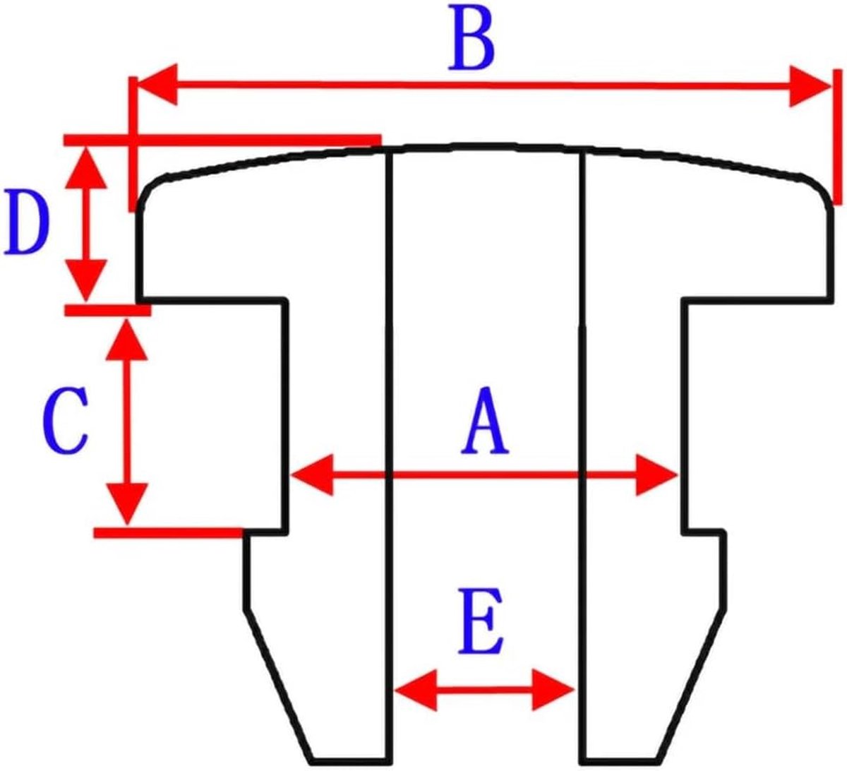 Gat Dopjes - Rubberen Pluggen - Gaten Afwerken - Hoge Temperatuurbestendig - 45 mm - 506 mm - Wit