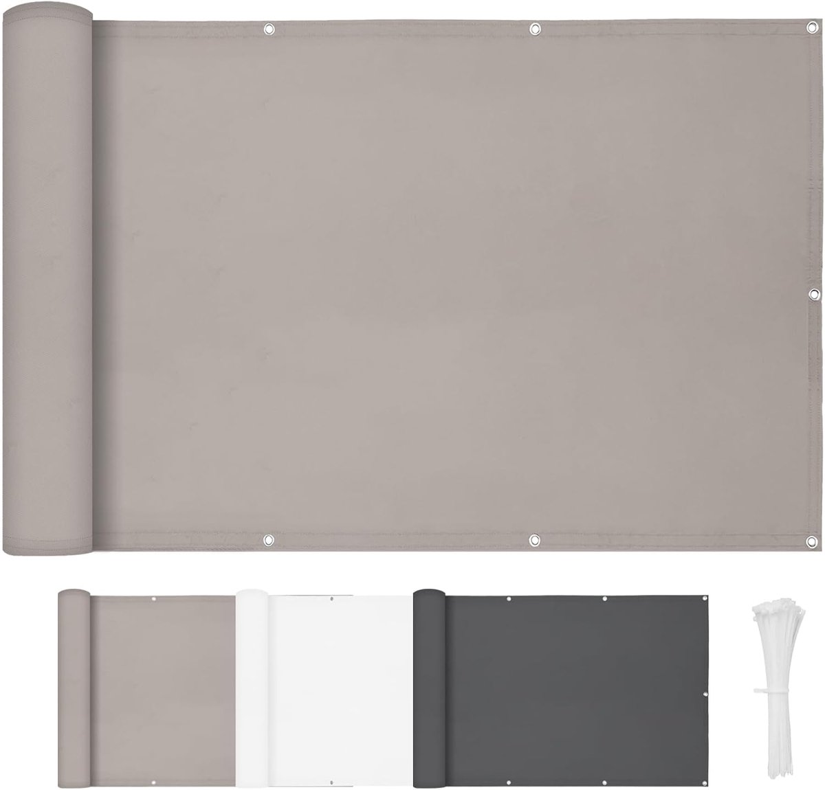 Balkonscherm - Privacy scherm - Buitenruimte creëren - Waterdicht UV-bestendig - 1x6m - Ta