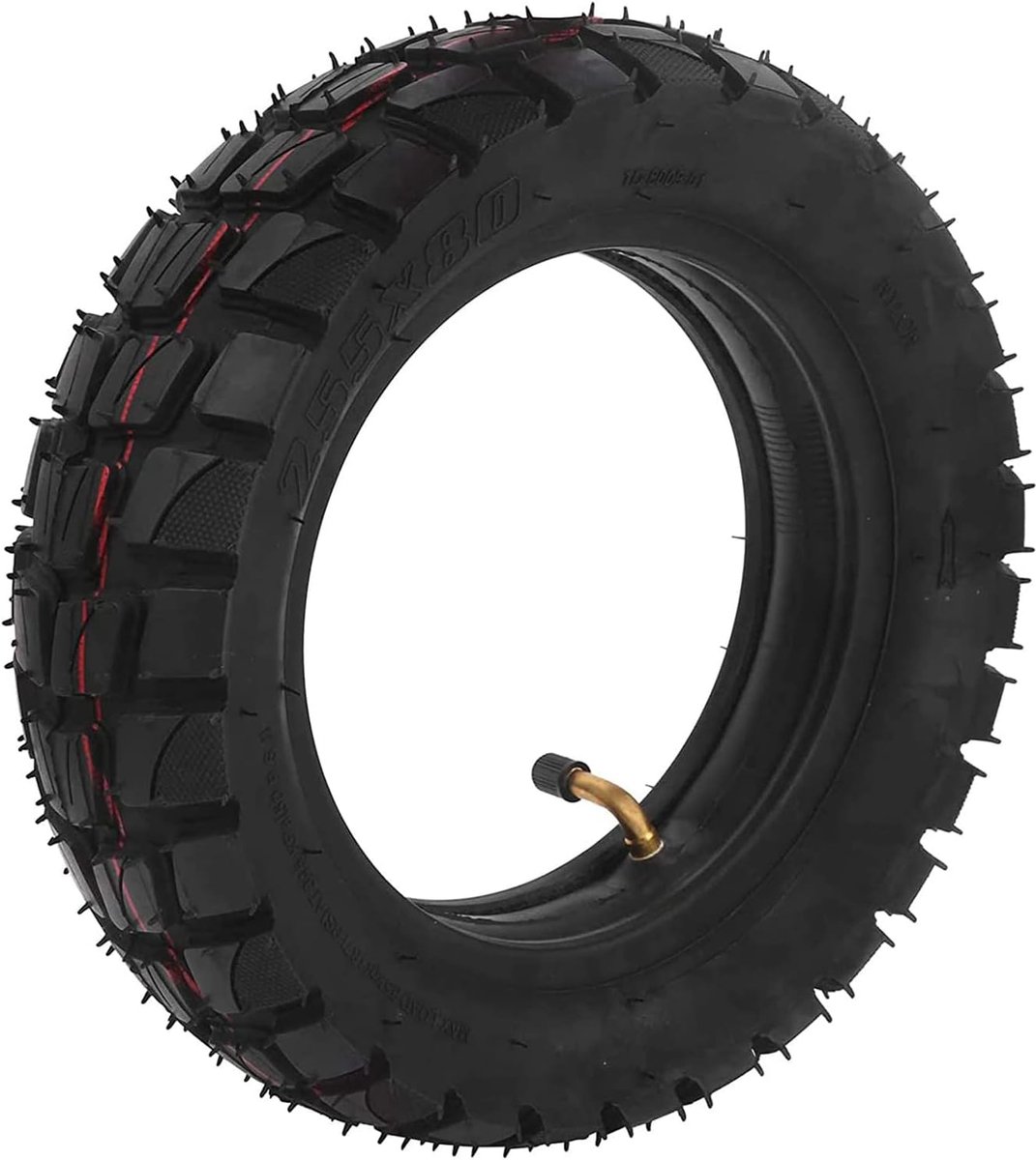 Banden Set - Buitenband Binnenband - Scooter Rijden - Duurzaam Rubber - 255x80 - Zwart