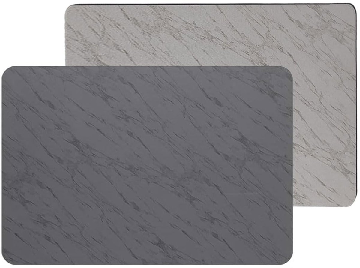 Dailygoods- Keukenspoelbakmat hoog absorptievermogen - Afdruipmat - Antislip mat - Sneldrogend - 2 stuks - 30 x 20 cm