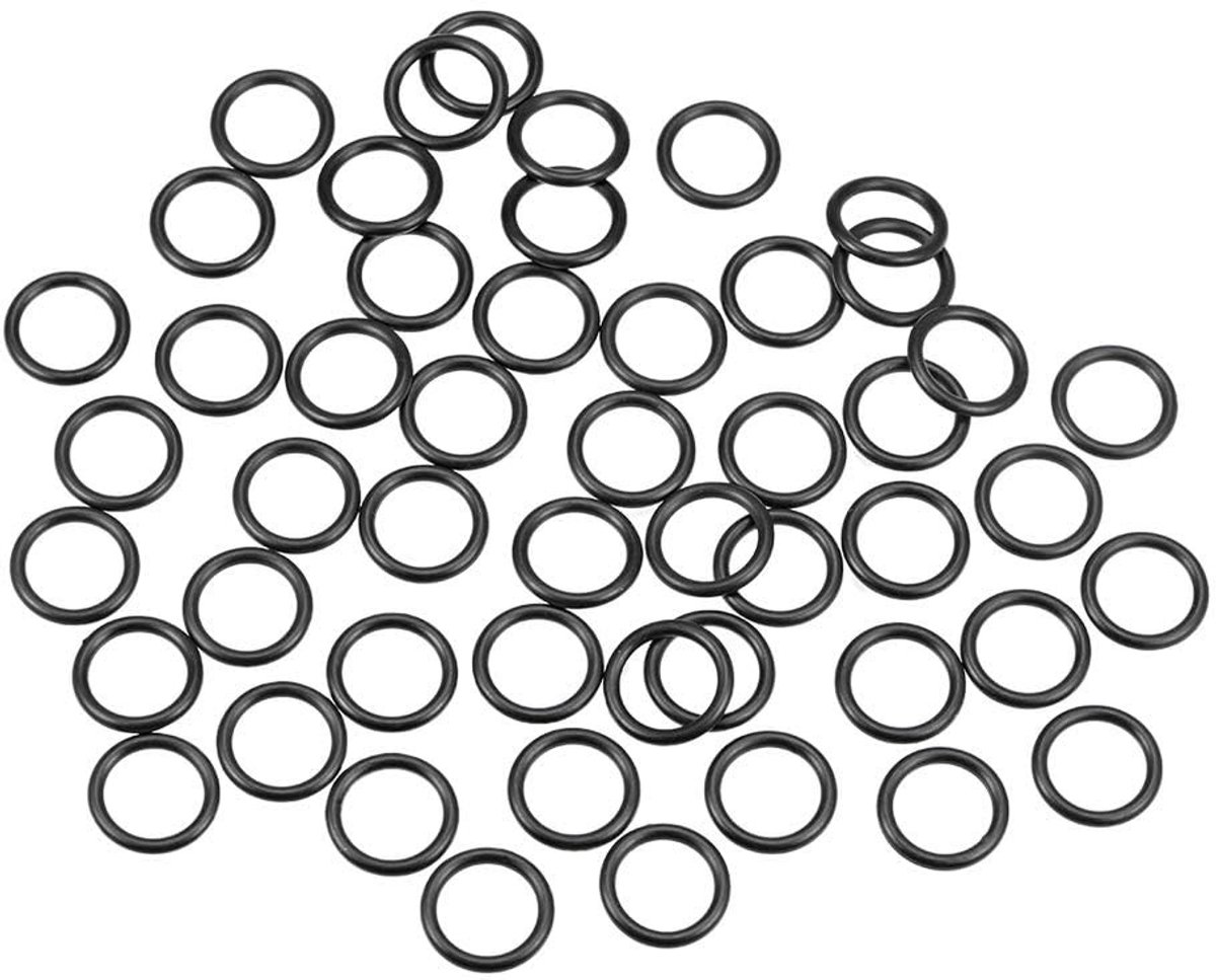 Dailygoods- O-ringen 50 Stuks - Nitrilrubber - Afdichtingsset - Sluitringen - Afstandhouders - Flexibel en duurzaam - Afdichtringen