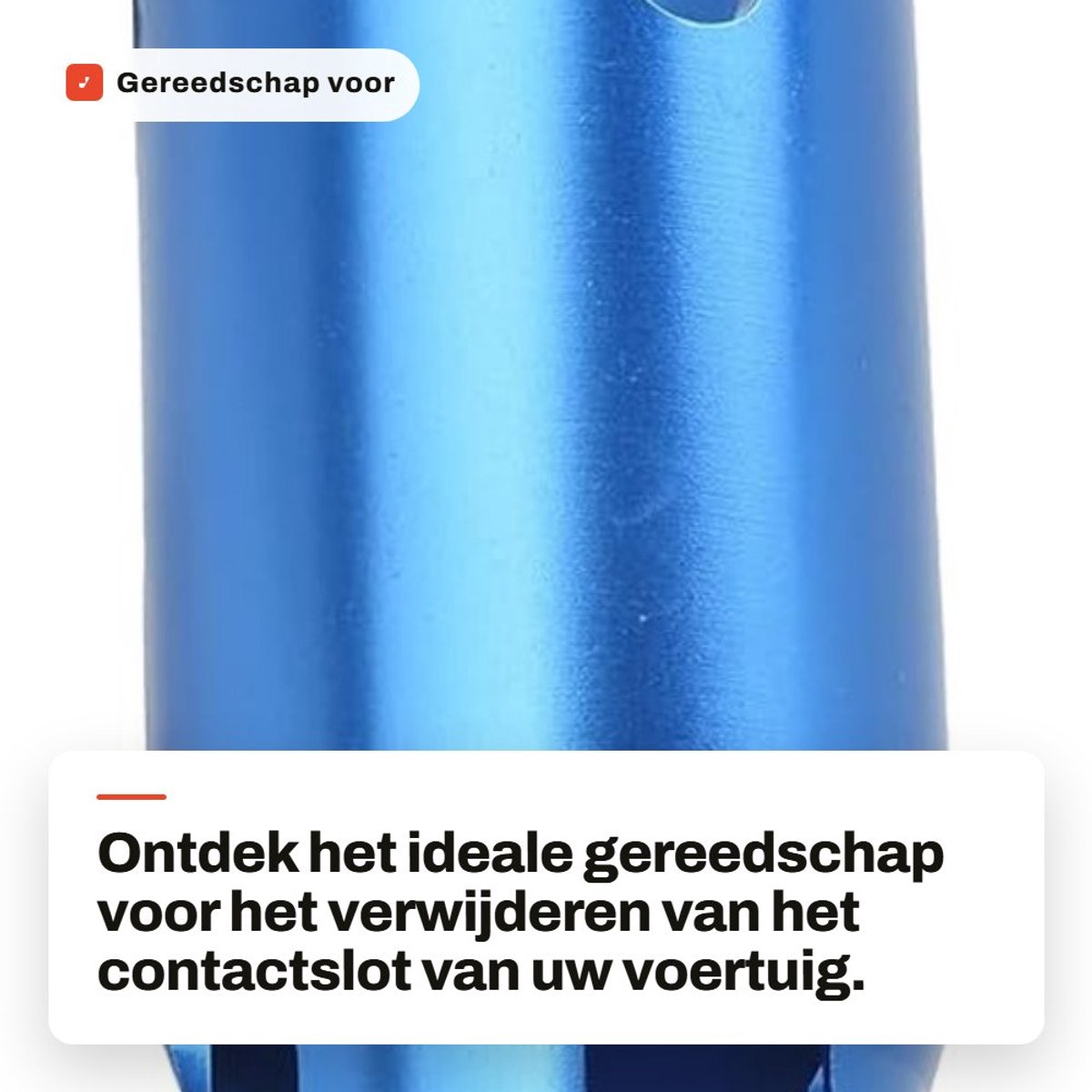Dailygoods- Contactslot Gereedschap Duurzaam - Verwijderaar - Afdichtingen - Geanodiseerd Aluminium - Compact - Lichtgewicht - Contactslotverwijderaar
