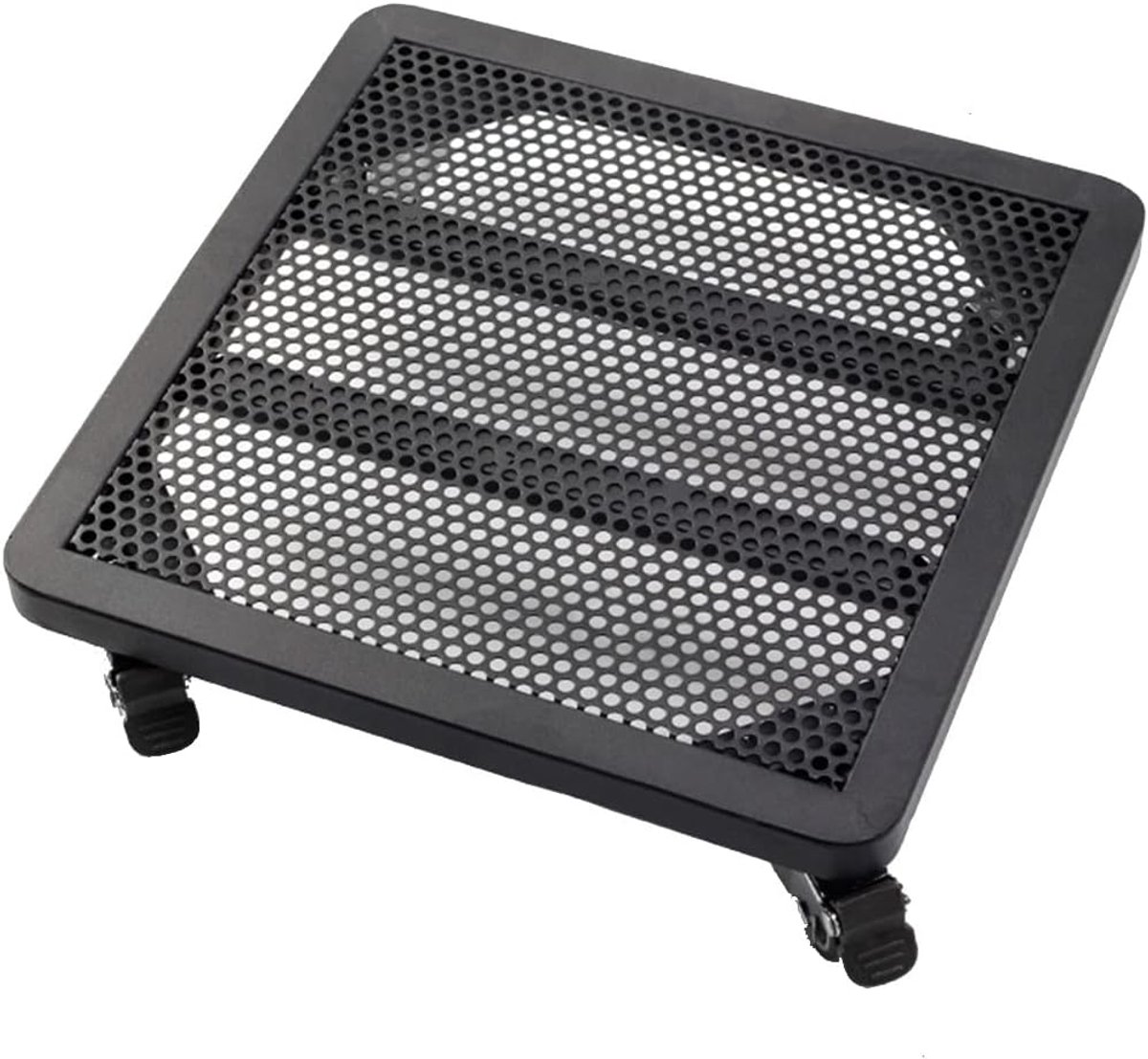 Plantenwagen Vierkant - Plantenstandaard Wielen - Verplaatsen Zware Potten - 360 Grad Wielen - 45 cm - Zwart