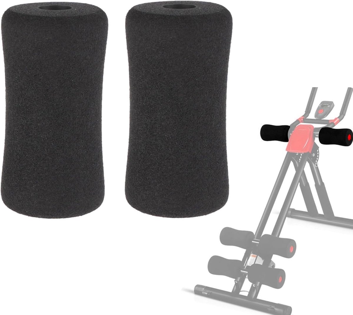 2 Stuks Voet Foam Pads voor Gym Machines - Vervangingsrollers