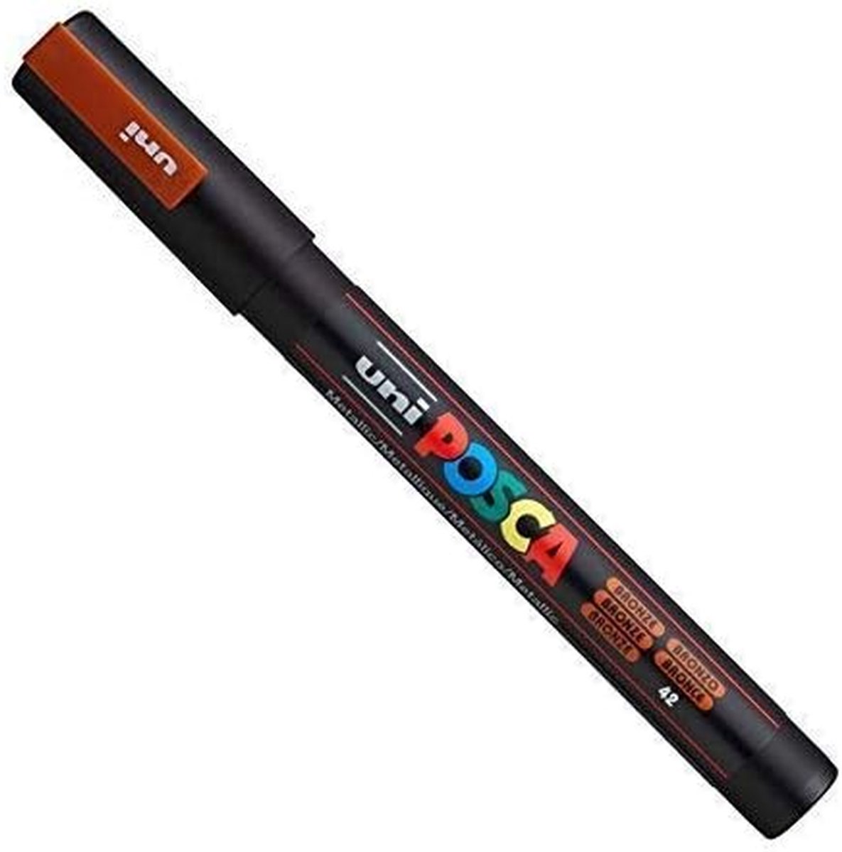 Verfstiften Set - Marker Pennen - Creatief Tekenen - Op Vele Oppervlakken - Fijn 0.9-1.3mm - Metaal Brons