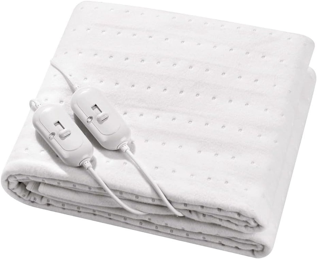 Elektrisch Dekbed - Warmte deken - Lekker slapen - 4 standen - Voor 2 personen - Wit
