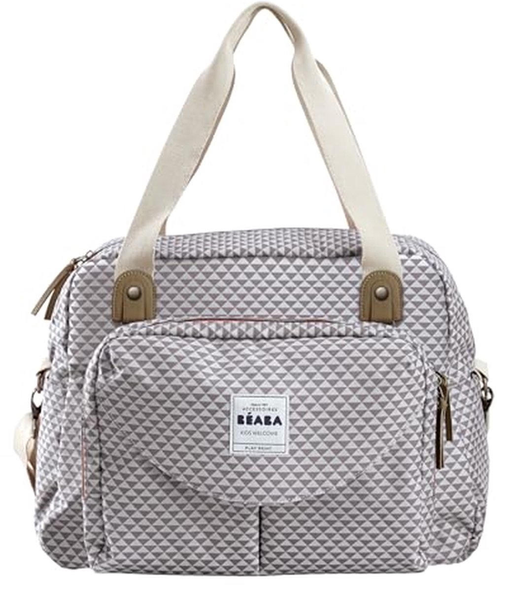 Luiertas - Baby tas - Baby verzorging - Veel opbergruimte - 44 x 305 x 26 cm - Grijs koraal