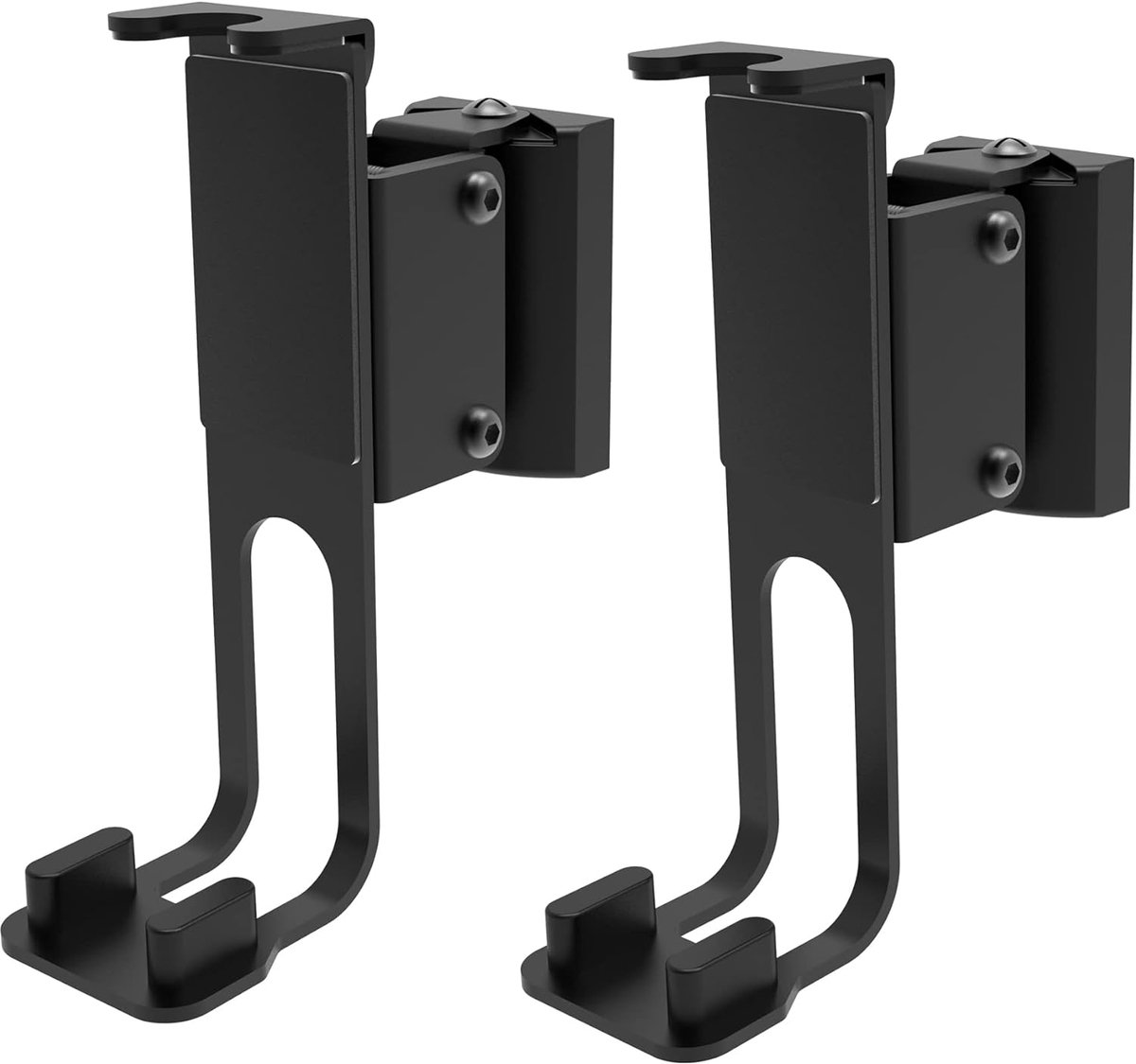 Luidspreker Wandhouder - Muurbeugel Set - Muziek Luisteren - Kantelbaar en Draaibaar - Max 3kg Draaglast - Zwart