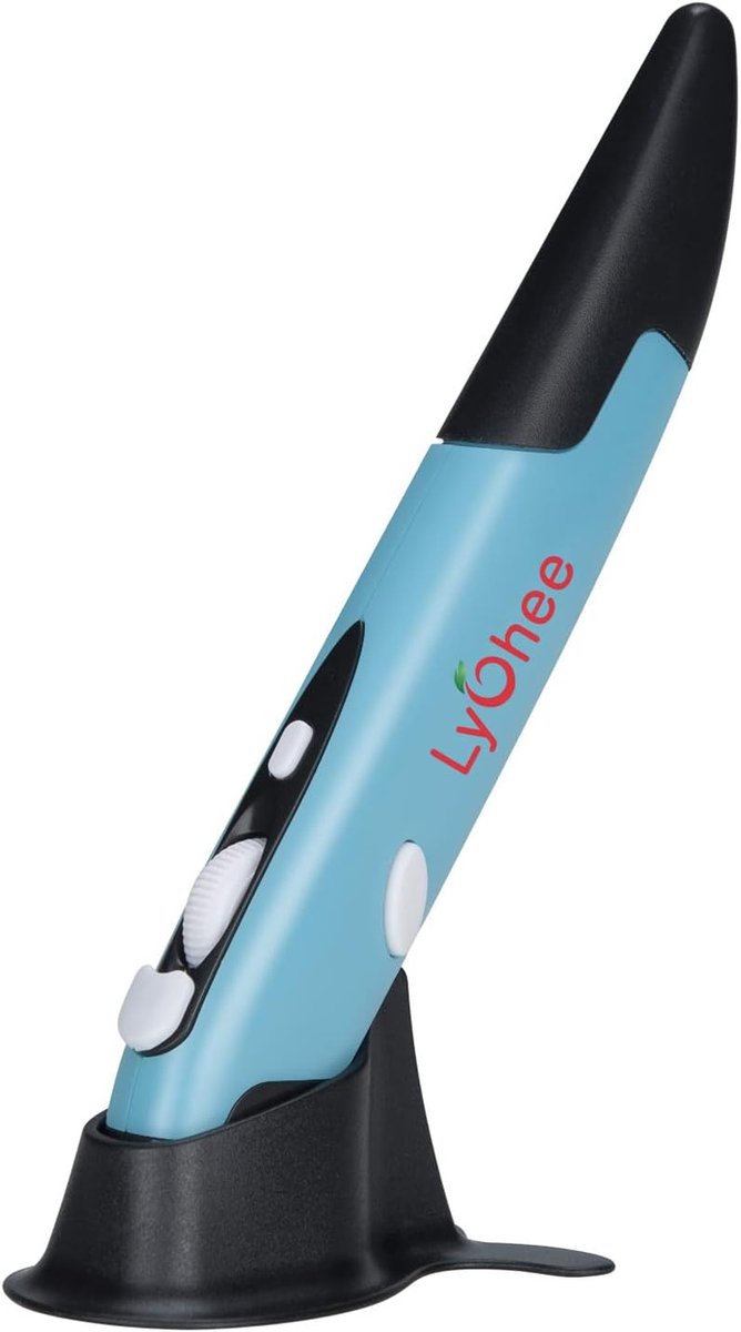 Draadloze Pen Muis - Handtekening Muis - Mobiel Werken - Verstelbare DPI - Mini Formaat - Blauw