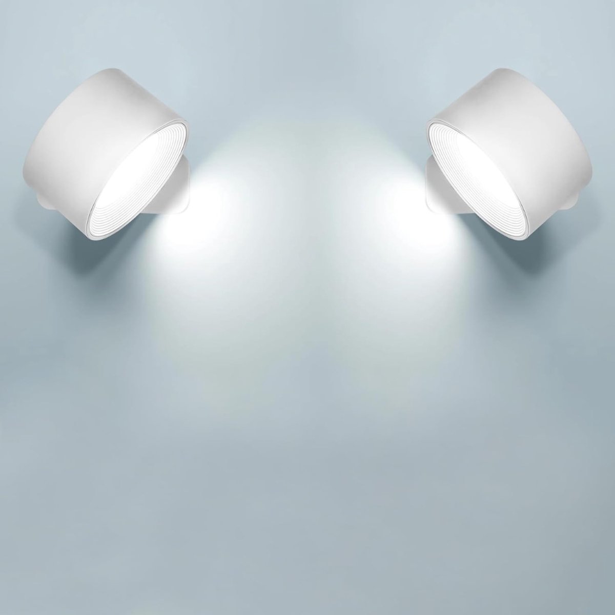 QORA® Oplaadbare Wandlamp - Wandlamp - Wit - 8cm x 8cm x 4cm