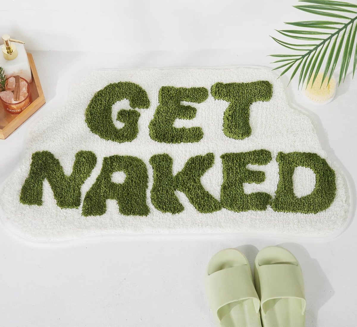 Grappige Antislip Badmat Groen - Unieke Badkamerdecoratie