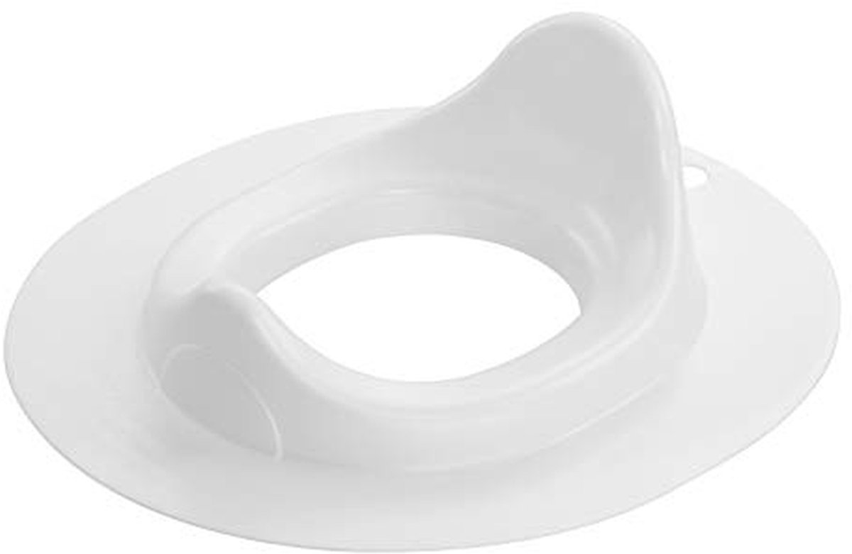 Toiletverkleiner - Kinder WC bril - Zindelijkheidstraining - Ergonomische rugleuning - 37 x 33 x 11 cm - Wit