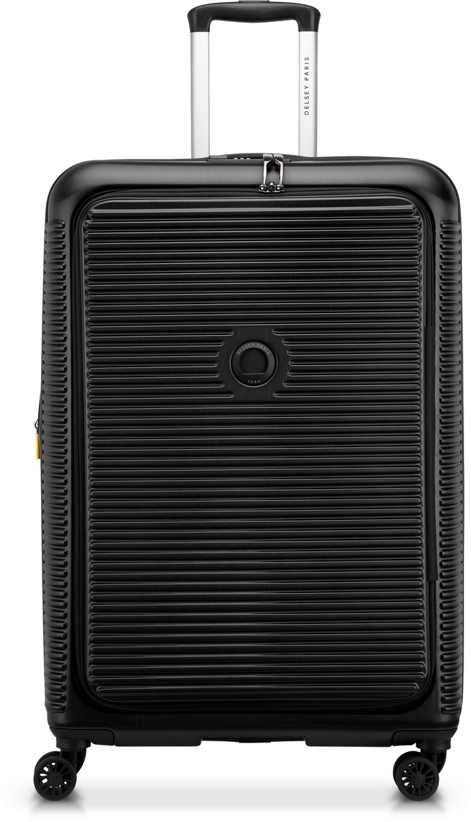 DELSEY Freestyle koffer 76 cm - front opening - uitbreidbaar - Black