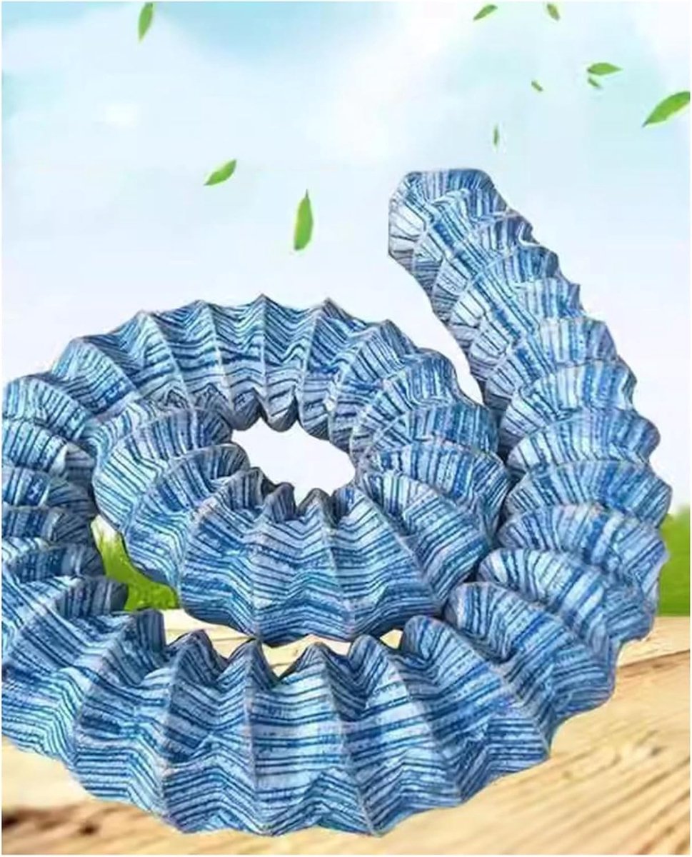 Afvoerbuis Gegolfd - Flexibele Drainage - Tuin Waterbeheer - Non-woven Filterlaag - 18 Meter - Zwart