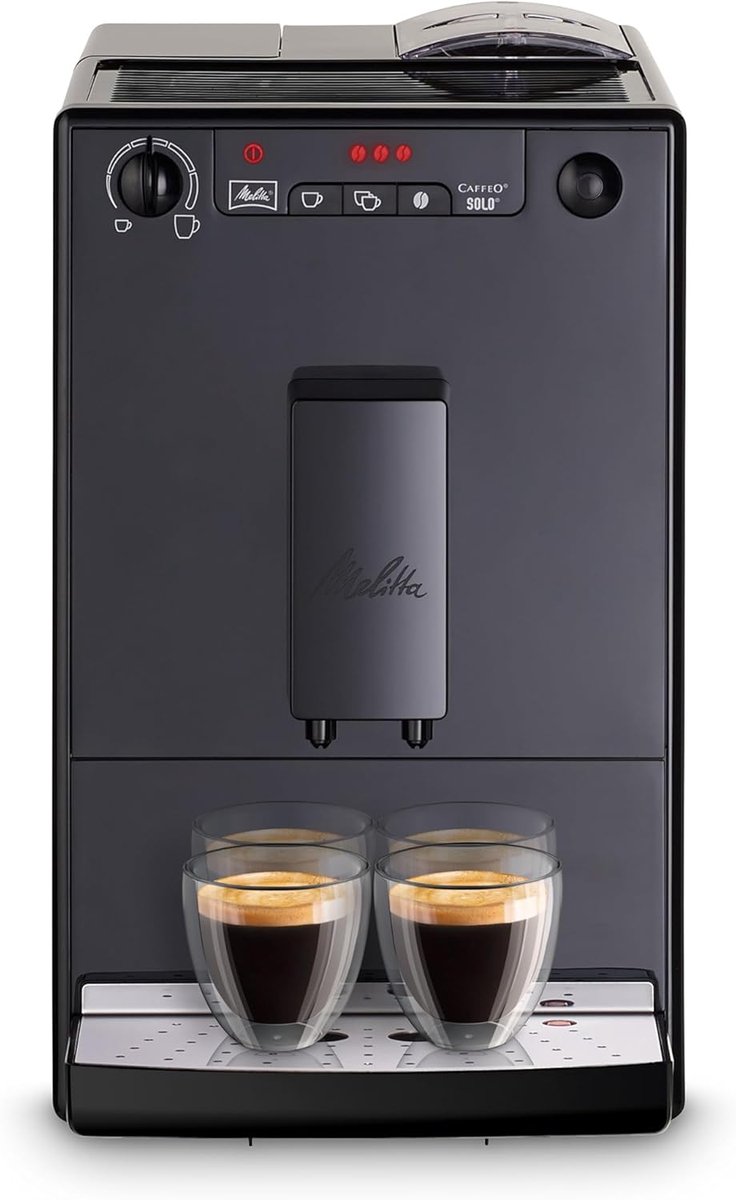 Volautomatische Espressomachine - Koffiezetapparaat - Pure Koffie - Compact Design - 1.2 Liter - Zwart