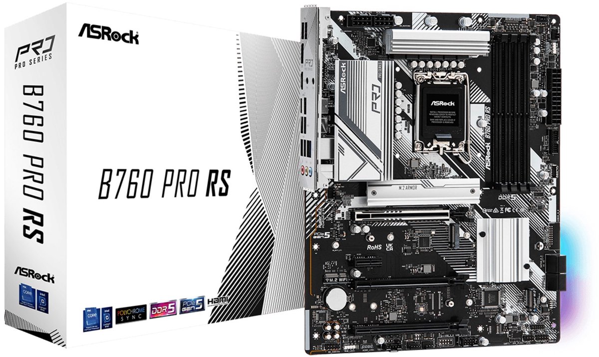 Asrock B760 PRO RS Intel LGA 1700 Intel® Core™ i3 Intel® Core™ i5 Intel® Core™ i7 Intel® Core™ i9 LGA 1700 DDR5-SDRAM 128 GB