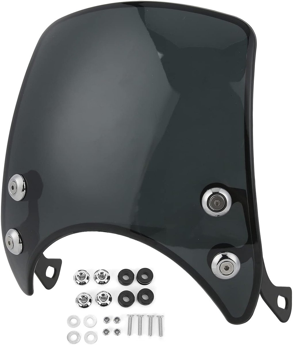 Retro motorfiets windscherm deflector voor 5-7 inch koplampen, ideaal voor betere aerodynamica en rijcomfort