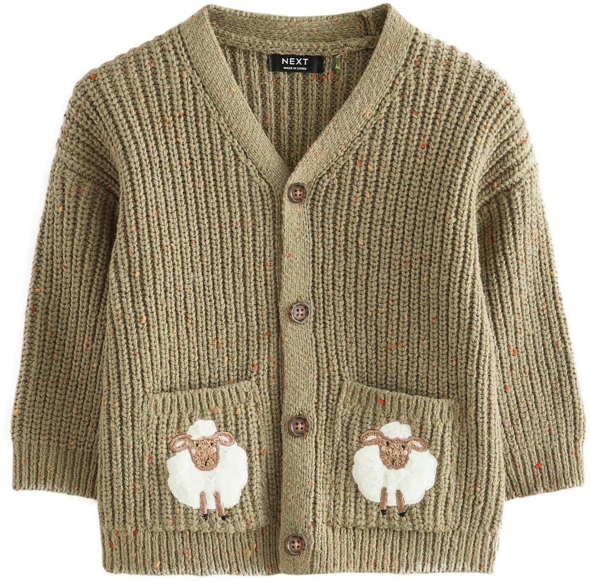 Next - Jongens - Vest met tekenfiguurtjes - Groen