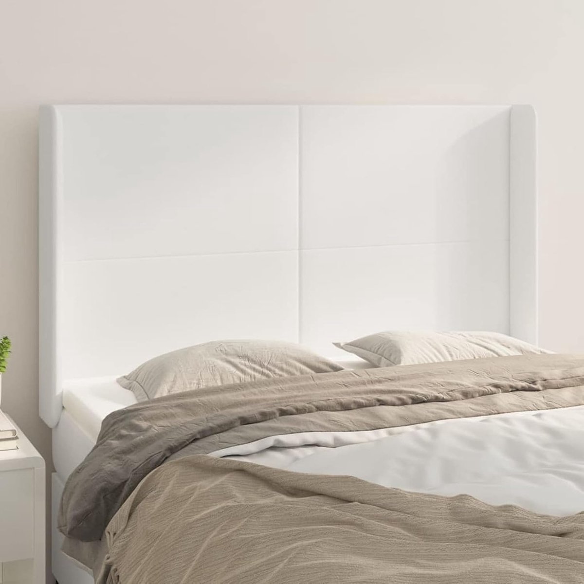 Hoofdbord voor bed - Oor hoofdeinde - Slaapkamer decoratie - Duurzaam kunstleer - 147 x 11