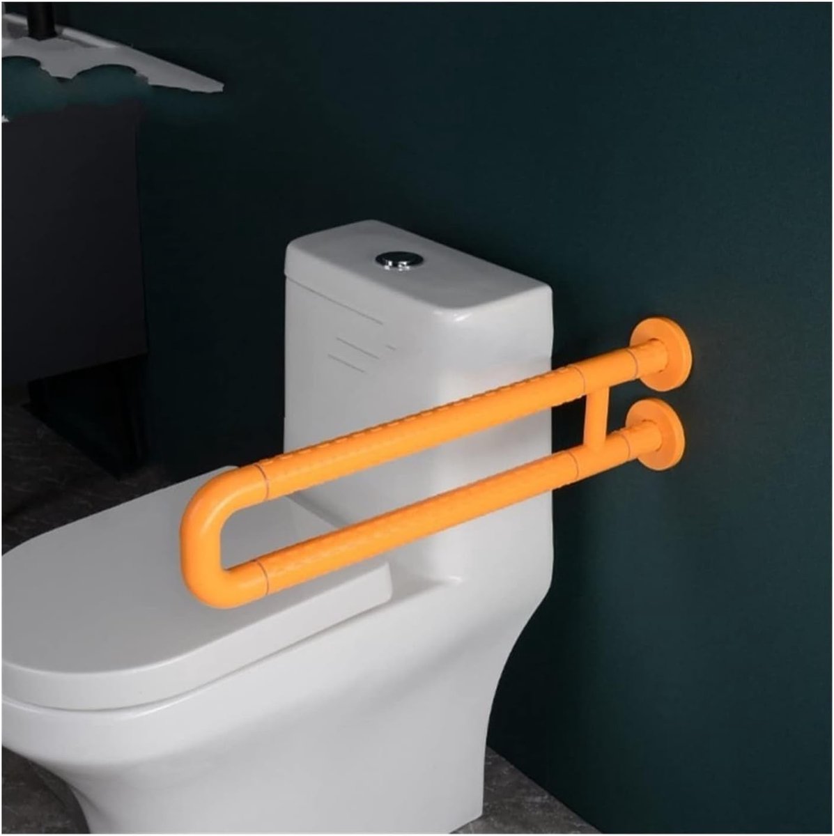 Badkamer Greep - Veiligheidshandvat Douche - Ondersteuning bij Mobiliteit - 300kg Draagkracht - 62 cm Lengte - Wit